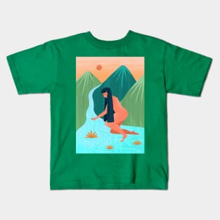 Mountain Bather Kids T-Shirt